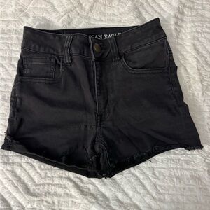 American Eagle Outfitters High Waist Black Shorts